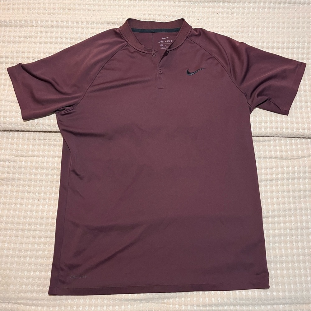 Nike Men's Burgundy Polo Shirt